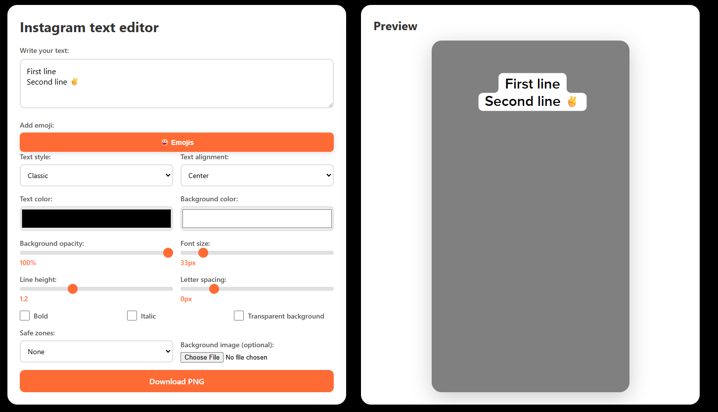 Instagram Text Generator